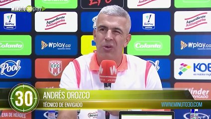 Hoy no jugamos bien Andrés Orozco sobre el primer triunfo del Envigado