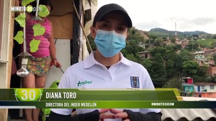 Funcionarios de Inder Medellín se tomaron la Comuna 13 para repartir mercados