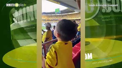 Samuel hijo de James Rodríguez se gozó el partido de la Selección