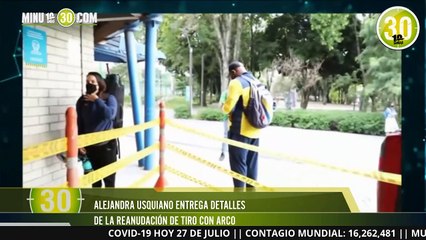 Alejandra Usquiano disfruta de la reanudación del tiro con arco, a pesar de las restricciones