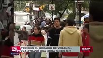 Terminó el horario de verano ¿Ya atrasó una hora su reloj?