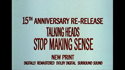 Stop Making Sense Bande-annonce (EN)