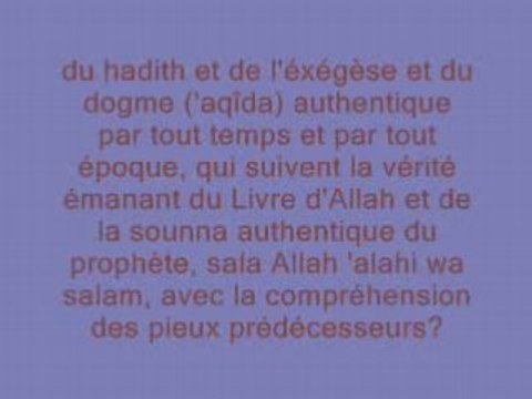Avoir honte de s'appeler salafi