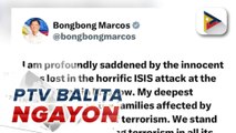 PBBM, nagpaabot ng pakikidalamhati sa mga biktima ng pag-atake ng ISIS sa isang concert hall sa Moscow