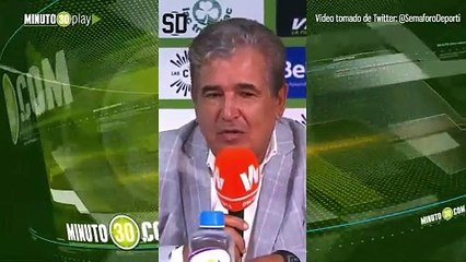 Ya no tengo expresión para decir qué es lo que pasa Pinto tras caída del Cali