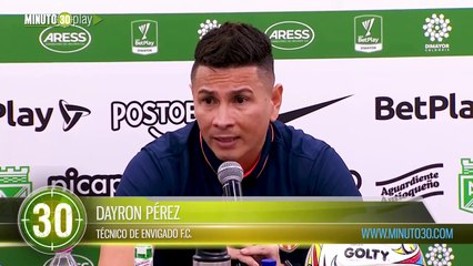 Dayron Pérez debutó con goleada en contra al frente del Envigado así analizó el compromiso