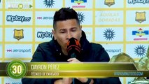 El partido lo sufrimos Dayron Pérez habló de la derrota 3 1 contra Águilas Doradas