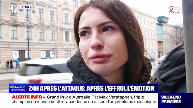 C'est une tragédie indescriptible pour chacun de nous : des Russes se sont rendus au Crocus City Hall de Moscou pour rendre hommage aux victimes, 24h après l'attaque