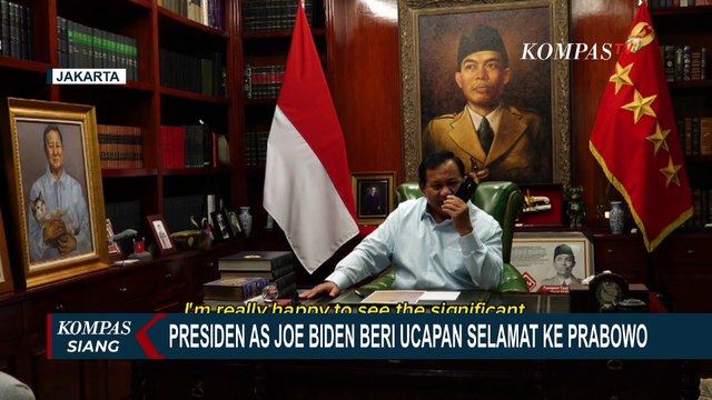 Lewat Sambungan Telepon, Presiden As Joe Biden Beri Ucapan Selamat ke Prabowo
