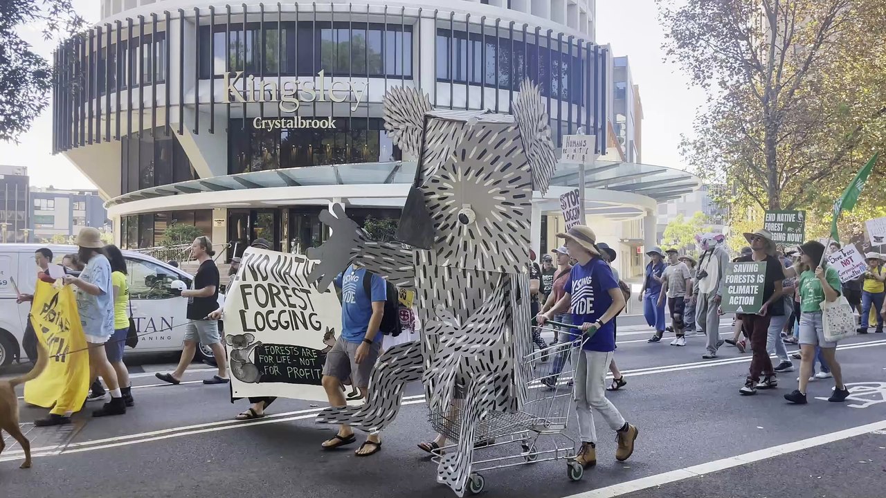 Forest march in Newcastle