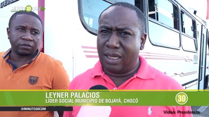 Leyner Palacios, líder social de Bojayá amenazado de muerte, se reunió con vocero del Gobierno