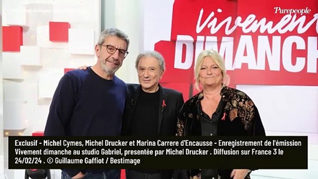 PHOTOS Marina Carrère d'Encausse tout sourire dans Vivement dimanche, elle retrouve un ex-partenaire bien connu
