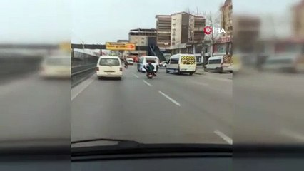 Bursa'da aile boyu tehlikeli yolculuk