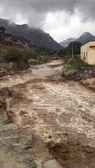 سيل وادي حنف محافظة المخواة الباحة ٢