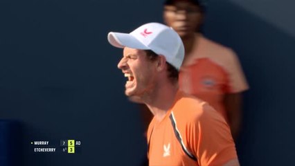 Murray roars with delight after beating Etcheverry