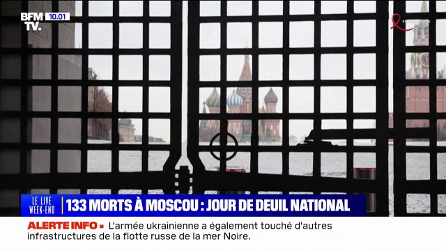 Moscou: une journée de deuil national en Russie, 24h après l'attaque