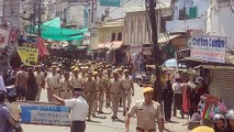 Video... त्यौहार पर शांति व्यवस्था कायम रखने के लिए पुलिस ने किया रूट मार्च