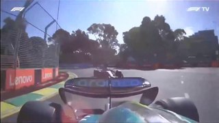 Formula 2024 Australian GP Alonso Rear Onboard Russell Crash
