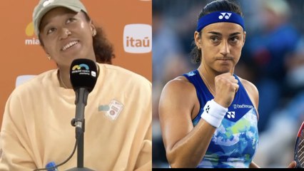 Tải video: WTA - Miami 2024 - Naomi Osaka en rit de devoir jouer à nouveau Caroline Garcia à Miami : 