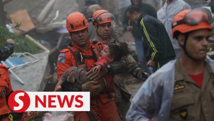 Heavy rains kill at least seven in Brazil, four-year-old rescued after 16 hours under mud