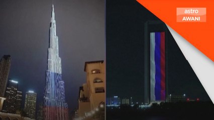 UAE nyalakan lampu warna bendera Rusia tanda solidariti