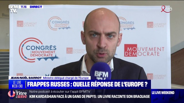 Attaque à Moscou: Nous condamnons avec la plus grande fermeté cette attaque terroriste affirme Jean-Noël Barrot, ministre chargé de l'Europe