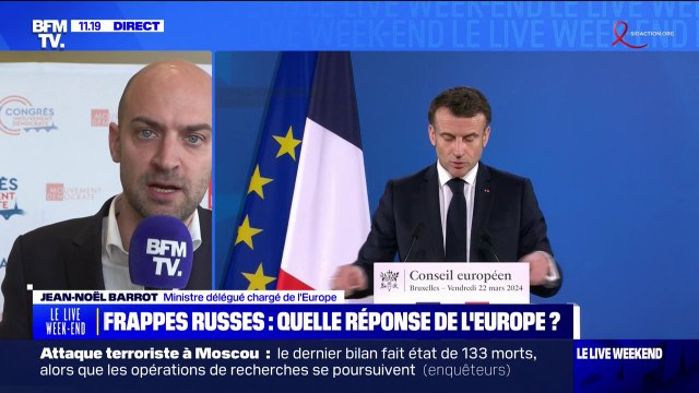 L'Europe souhaite disposer de capacités de défense, de capacités industrielles pour pouvoir se réarmer assure Jean-Noël Barrot, ministre chargé de l'Europe