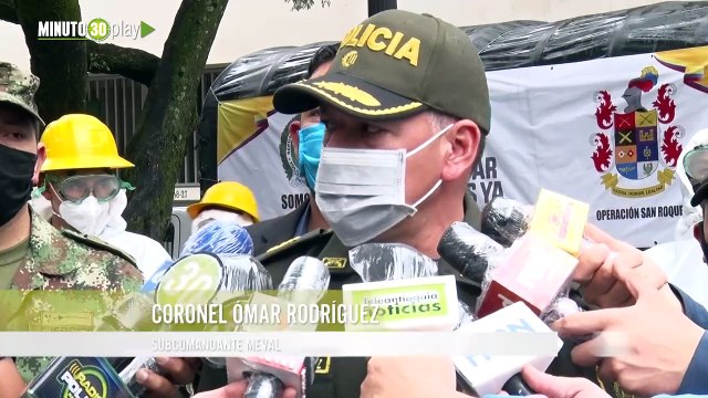 Policía y Ejército harán jornadas de desinfección en zonas públicas de todo el Valle de Aburrá