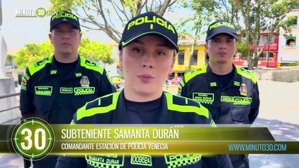 Valientes uniformadas de la policía, impidieron robo en finca en el municipio de Venecia