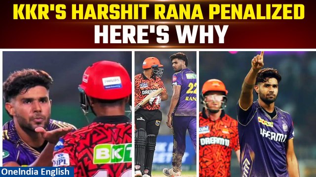 KKR Pacer Harshit Rana Punished For Breaching IPL Code of Conduct, Fined 60% of Fees | Oneindia News