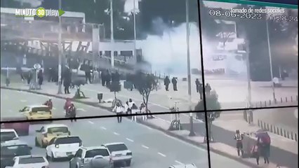 A la cárcel presuntos responsables de arrojar papa bomba a uniformado