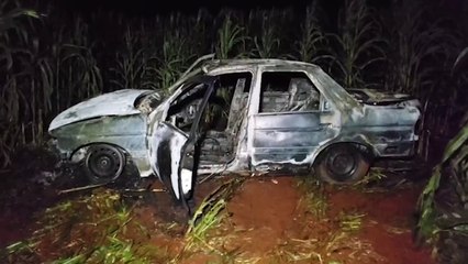 Verona é incendiado em plantação de milho na PR-486