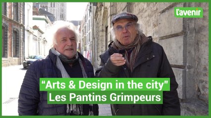 Parcours "Arts & Design in the city" : l'oeuvre des Pantins Grimpeurs