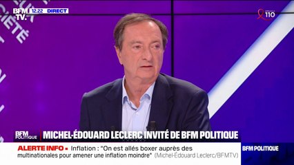 Inflation: "On sent une anxiété à la fois sur le pouvoir d'achat et sur l'emploi" estime Michel-Édouard Leclerc