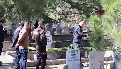 Kayseri'de mezarlıkta cenin bulundu