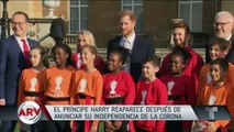 El príncipe Harry reaparece en público luego de su salida de la realeza