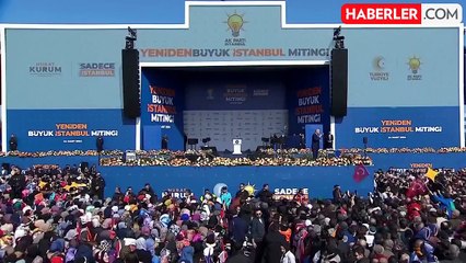 Büyük İstanbul Mitingi'nde konuşan Erdoğan: Şu an karşımda 650 bin kişi var