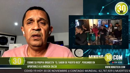 Sammy García, percusionista y director de orquesta que ha tocado con los mejores de la salsa, en exc