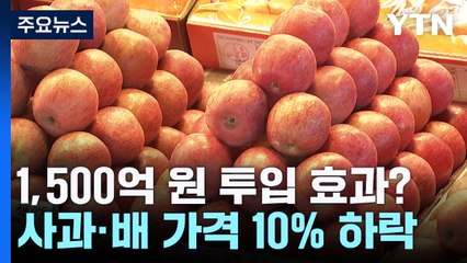 사과·배 가격 10% 이상 내려...도매가는 오름세 여전 / YTN