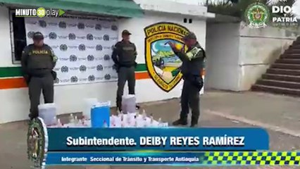 Tenga cuidado Incautaron en las vías de Antioquia cinco galones de licor adulterado