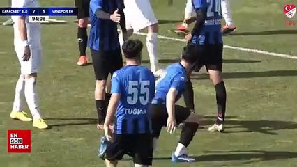 Vanspor FK kalecisi Nurullah Aslan'dan 1 puanı getiren kafa golü