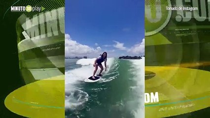 Si no hay olas se hacen Shakira surfeando su vida y las playas de Miami