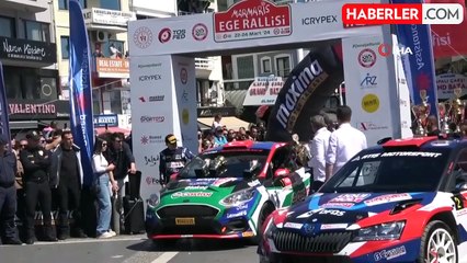 Ege Rallisi'nde dereceye girenler kupalarını aldı