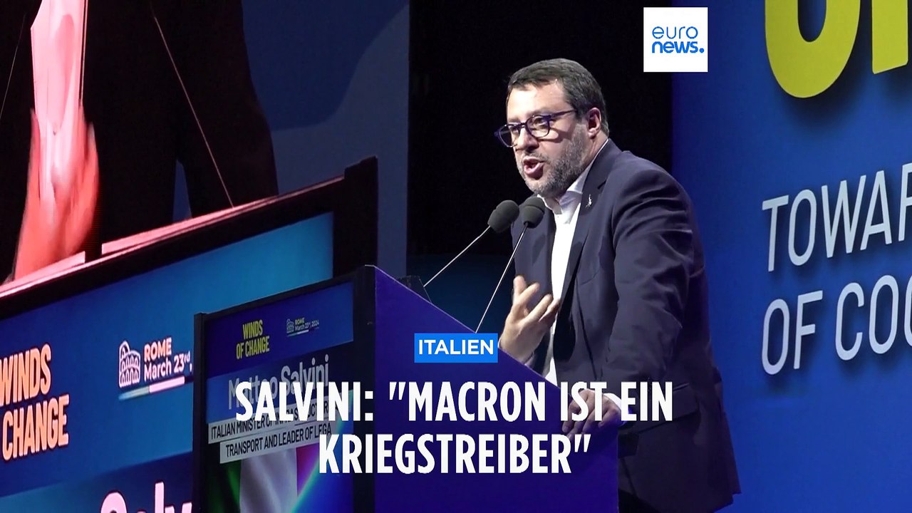 Salvini: "macron ist ein kriegstreiber"