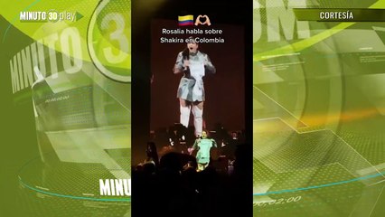 Mensaje de Rosalía a Shakira concierto bogotá