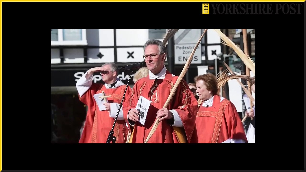 Palm Sunday procession in Ripon