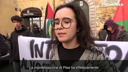 Universita', gli studenti davanti al Crui: "Grande solidarieta' da Pisa dopo manganellate"