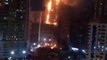 incendio de la torre en los emiratos árabes
