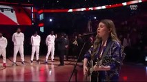Tenille Arts sings The National Anthem of Canada at NBA ALL-STAR 2020