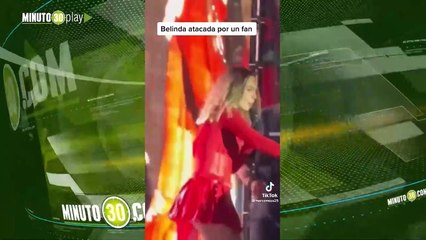 Belinda es atacada por fan durante concierto